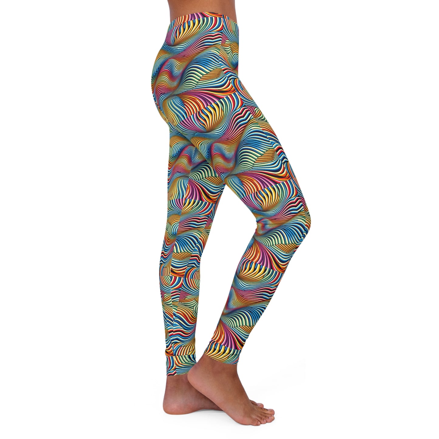 Women's Mind Warping Spandex Leggings (AOP)