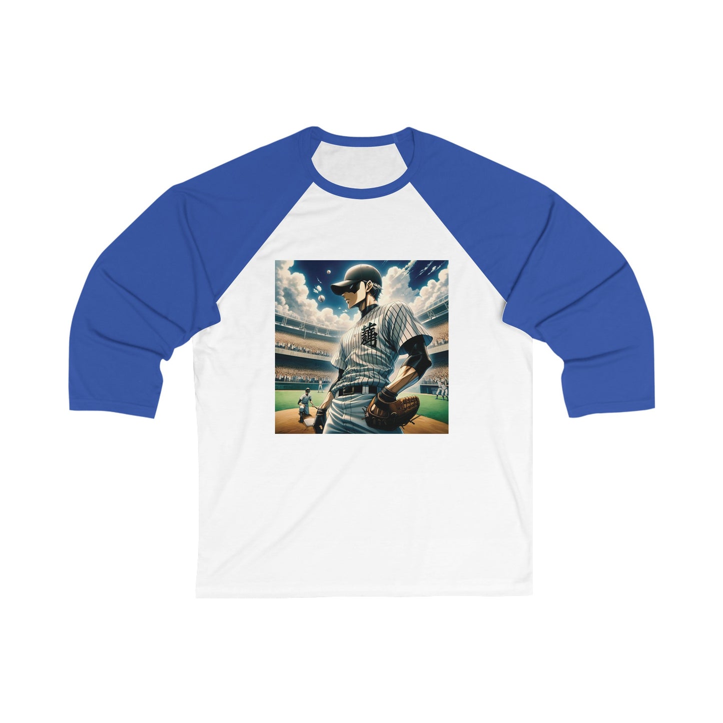 HITT Japanese Inspired 3\4 Sleeve Baseball Tee