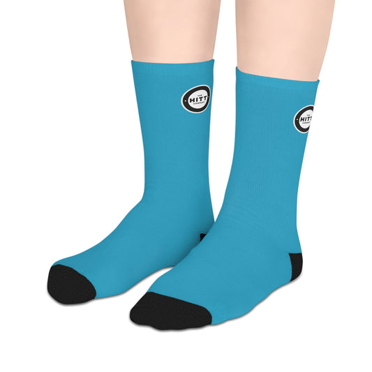 Official HITT Mid-length Socks - Sky Blue