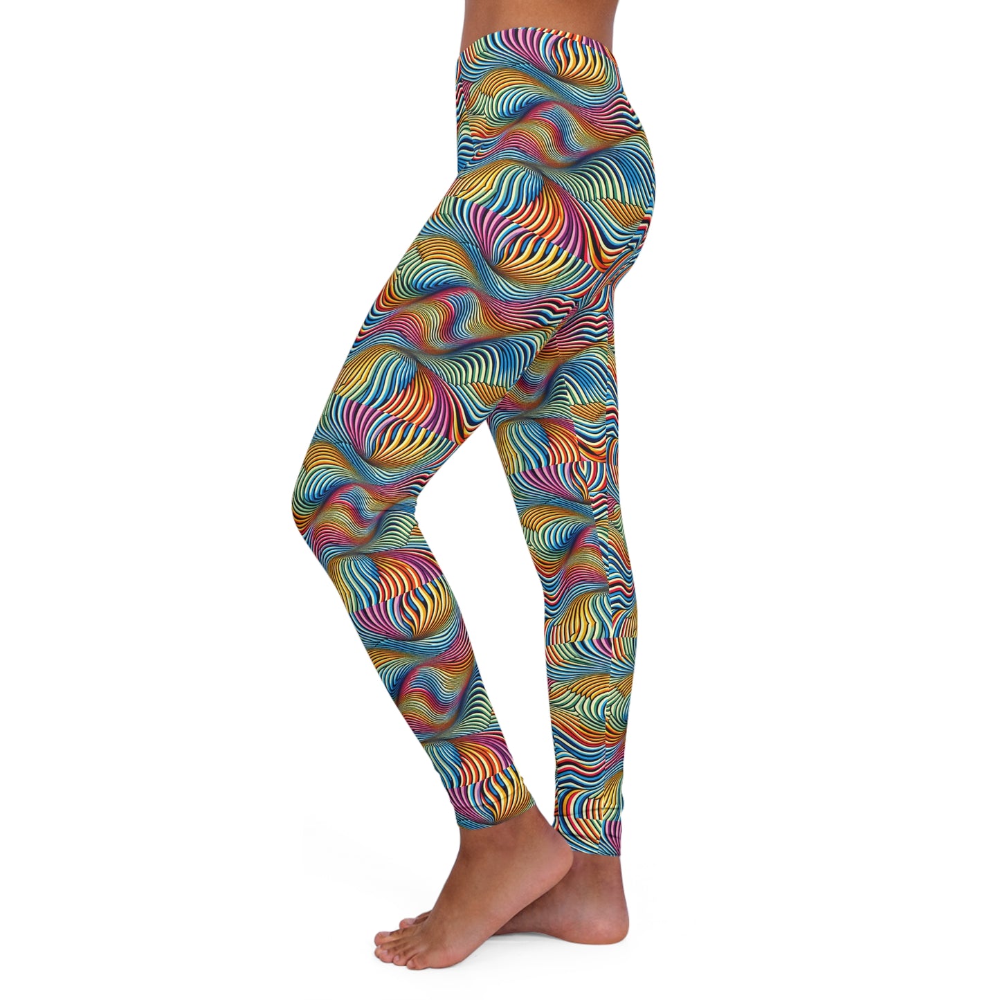 Women's Mind Warping Spandex Leggings (AOP)