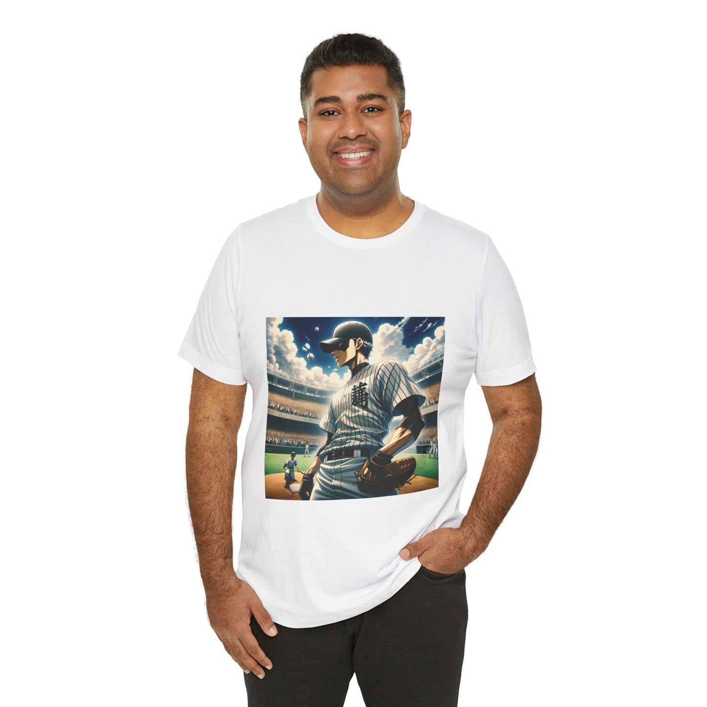 Anime inspired Baseball Jersey Short Sleeve Tee