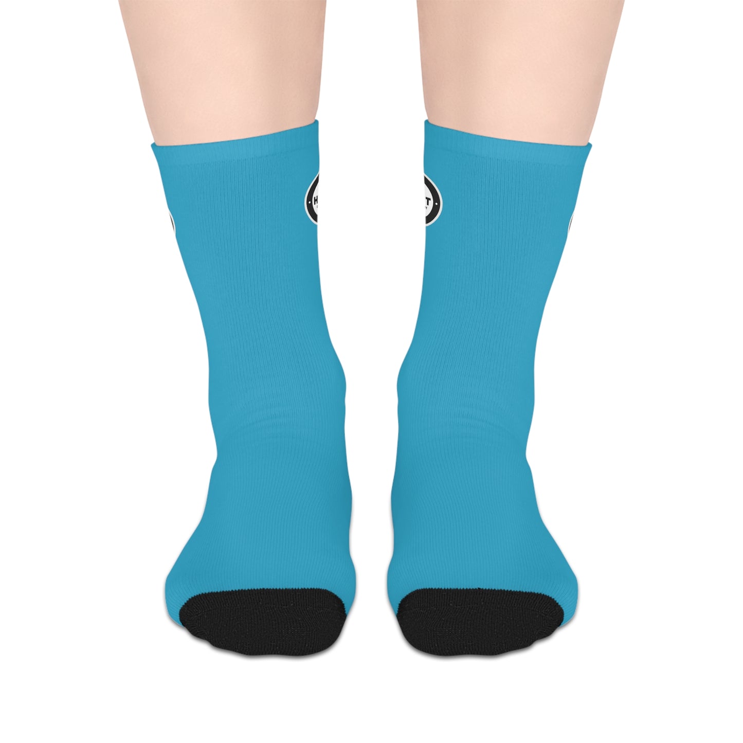 Official HITT Mid-length Socks - Sky Blue