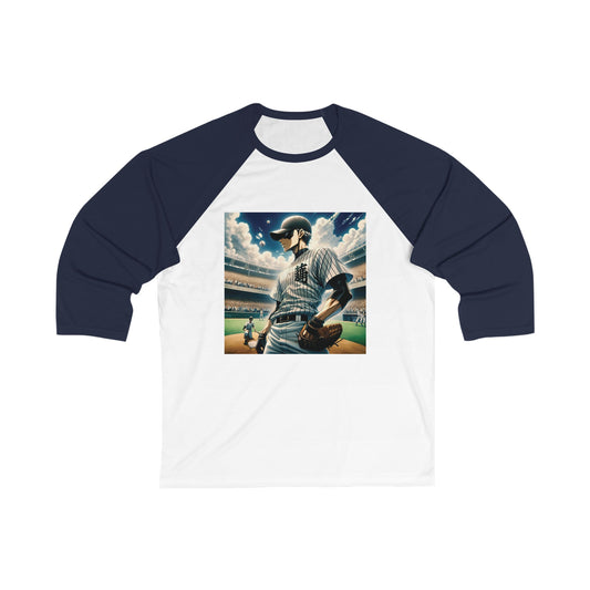 HITT Japanese Inspired 3\4 Sleeve Baseball Tee