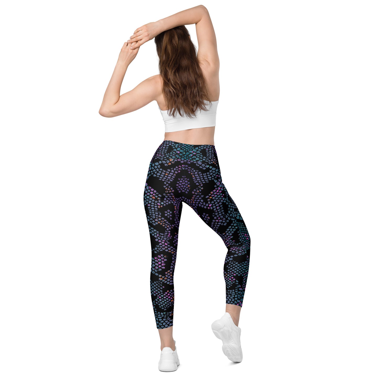 Premium Snake Print Leggings with pockets