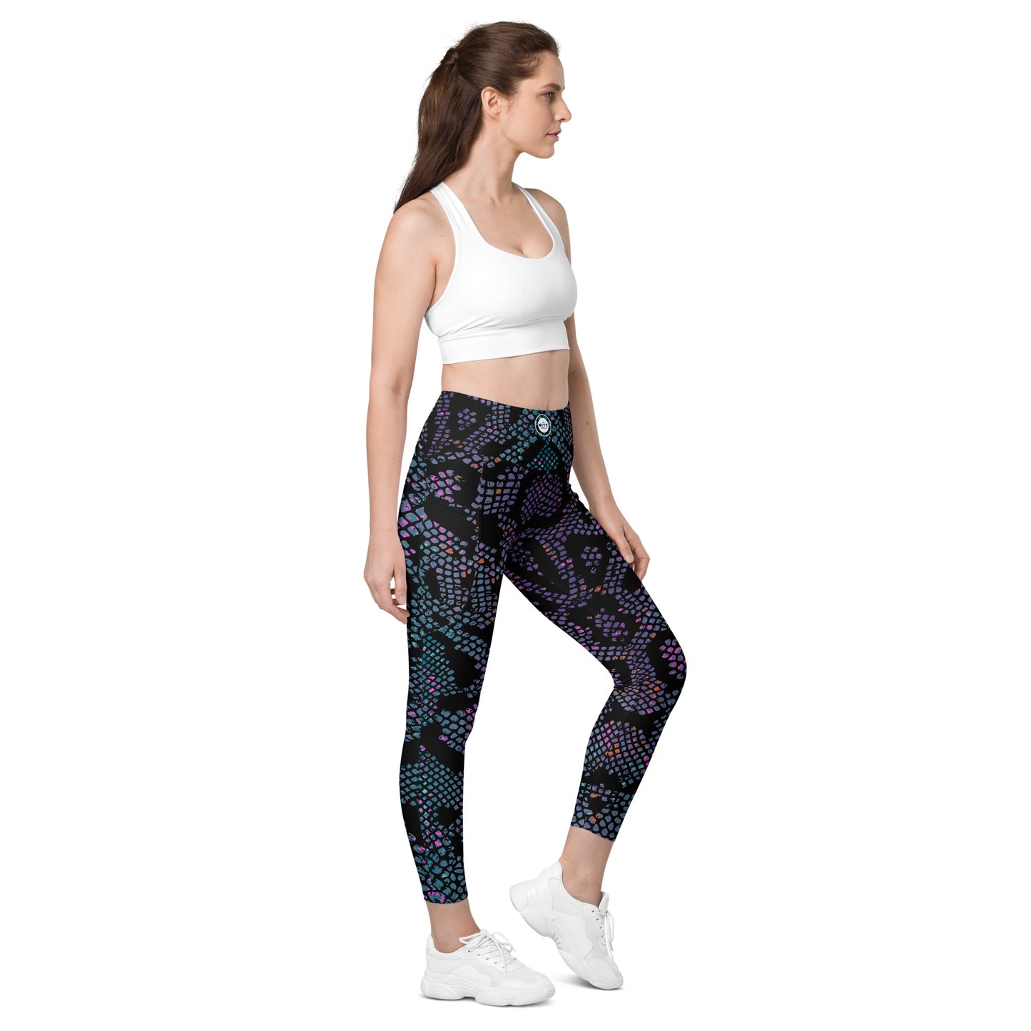 Premium Snake Print Leggings with pockets