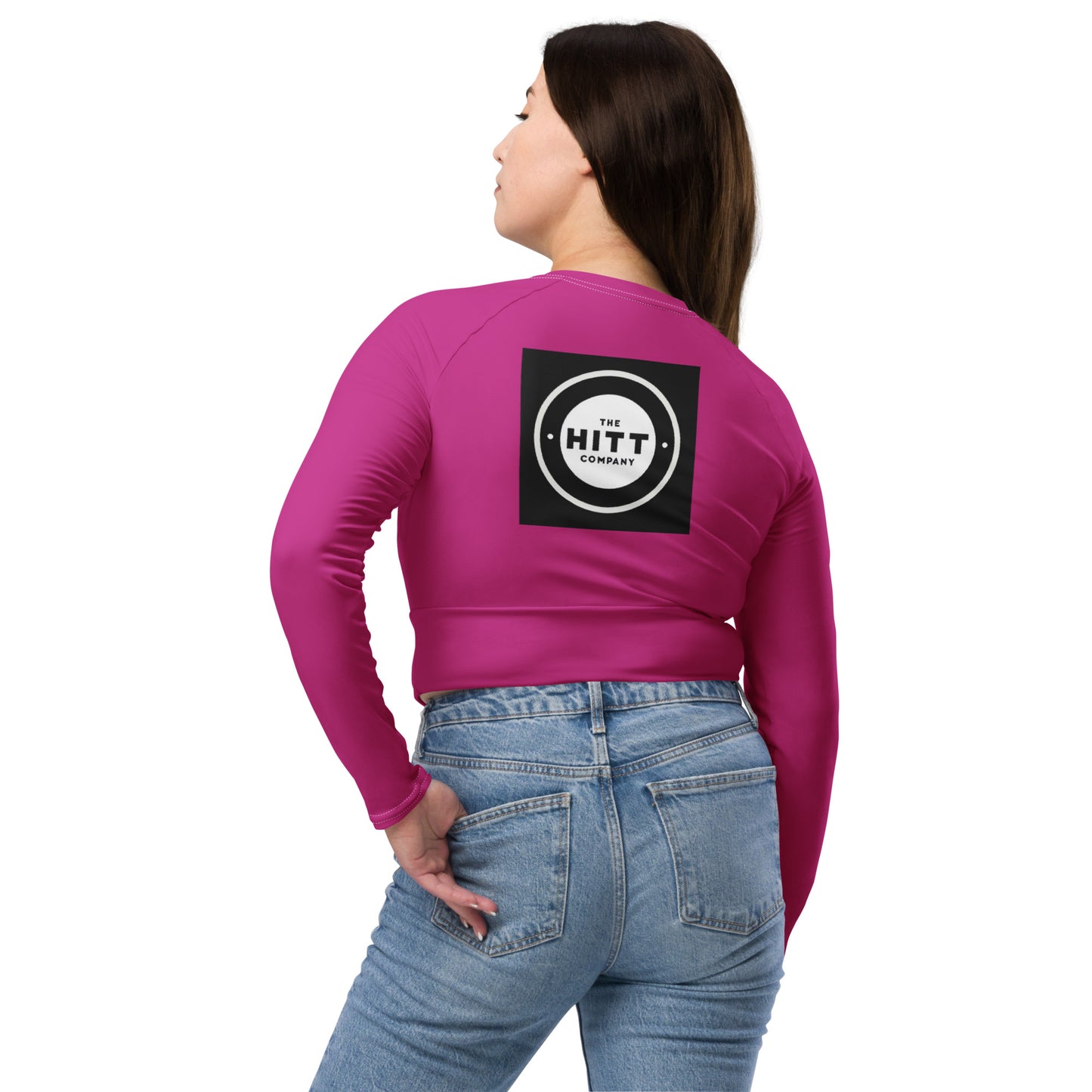 Official RED Violet - Recycled long-sleeve crop top