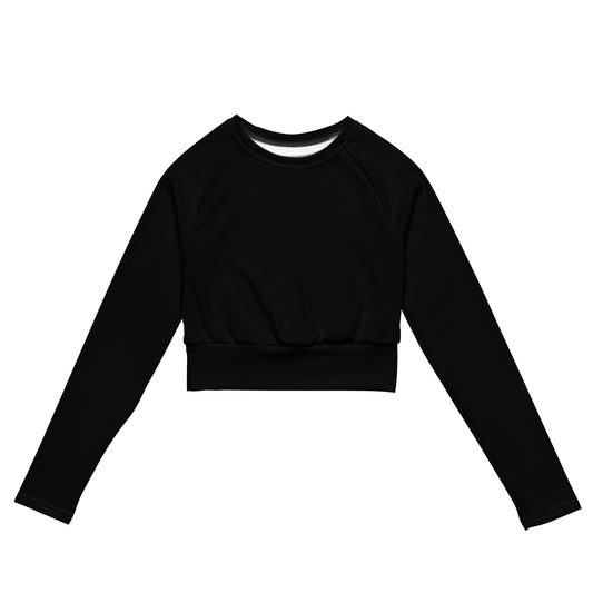 This Official HITT Black long-sleeve crop top