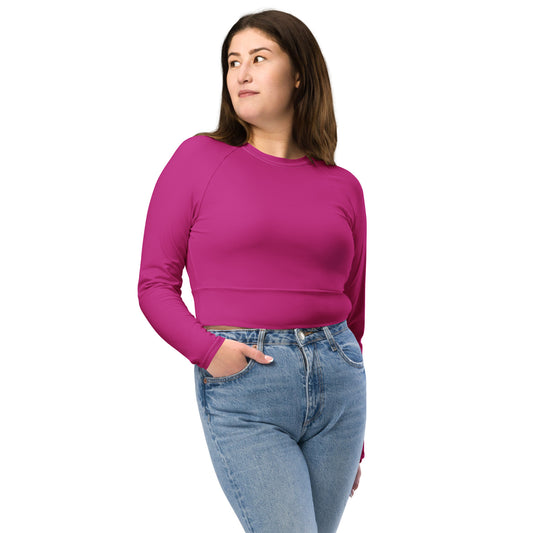 Official RED Violet - Recycled long-sleeve crop top