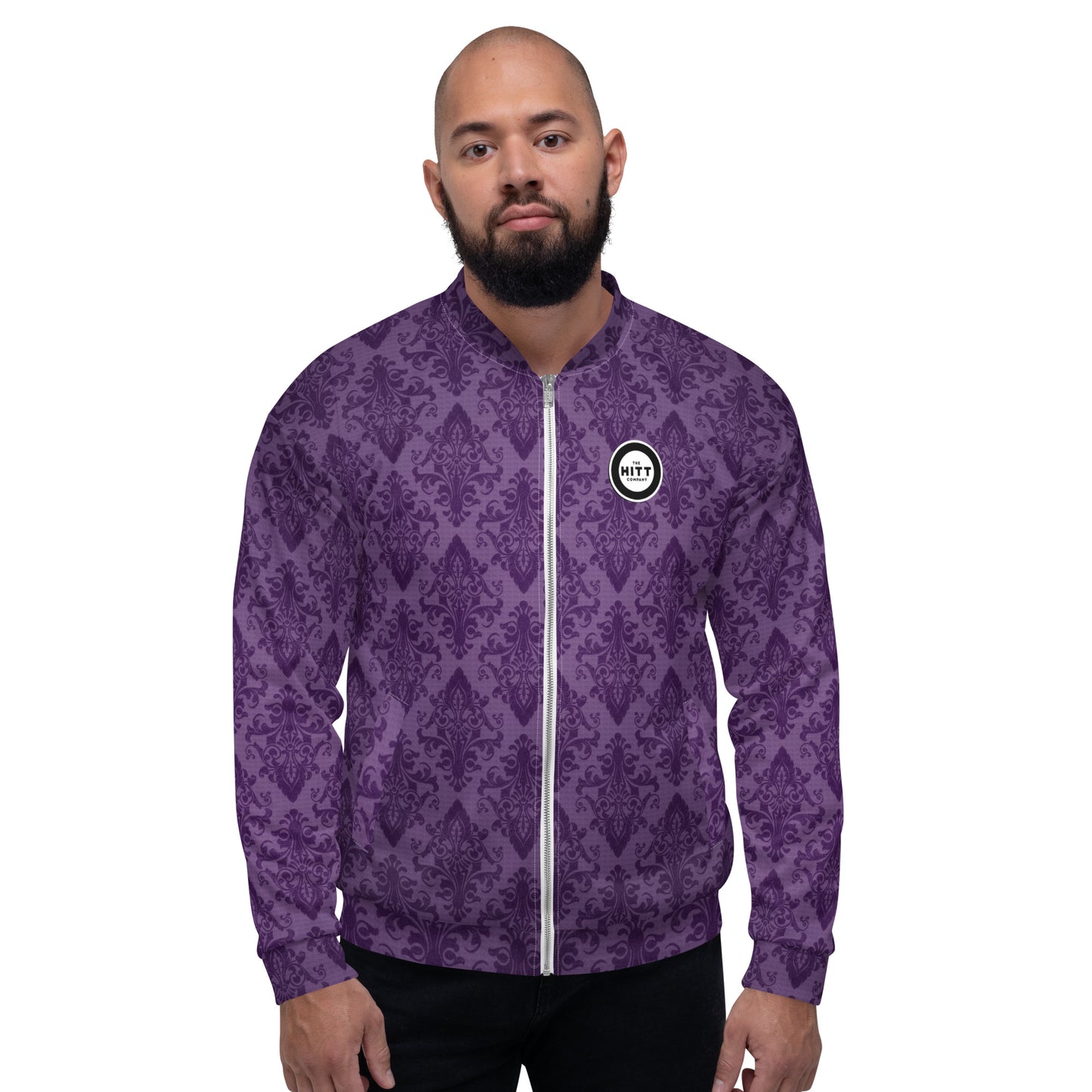 The Official HITT Purple Patterned Bomber Jacket