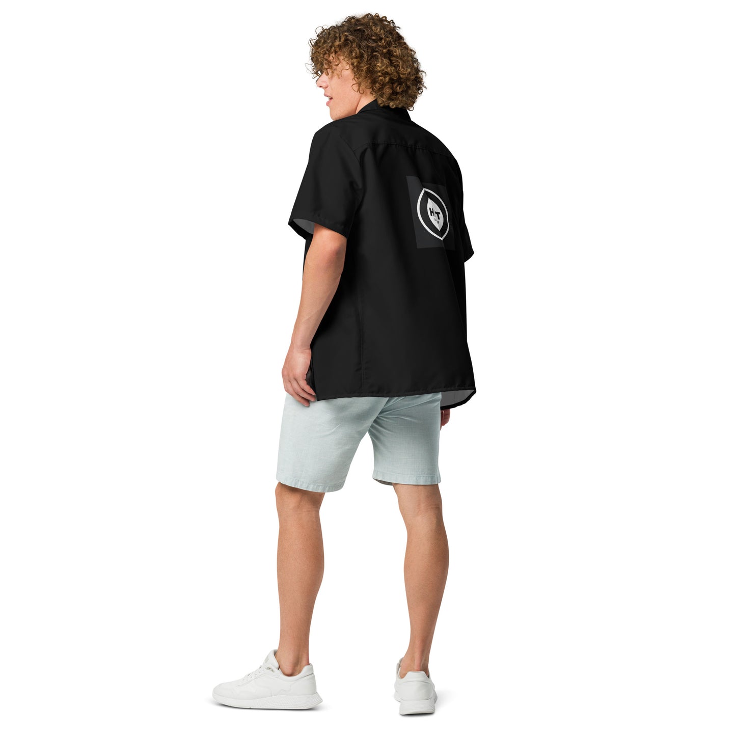 Men’s Official HITT Black button shirt V2