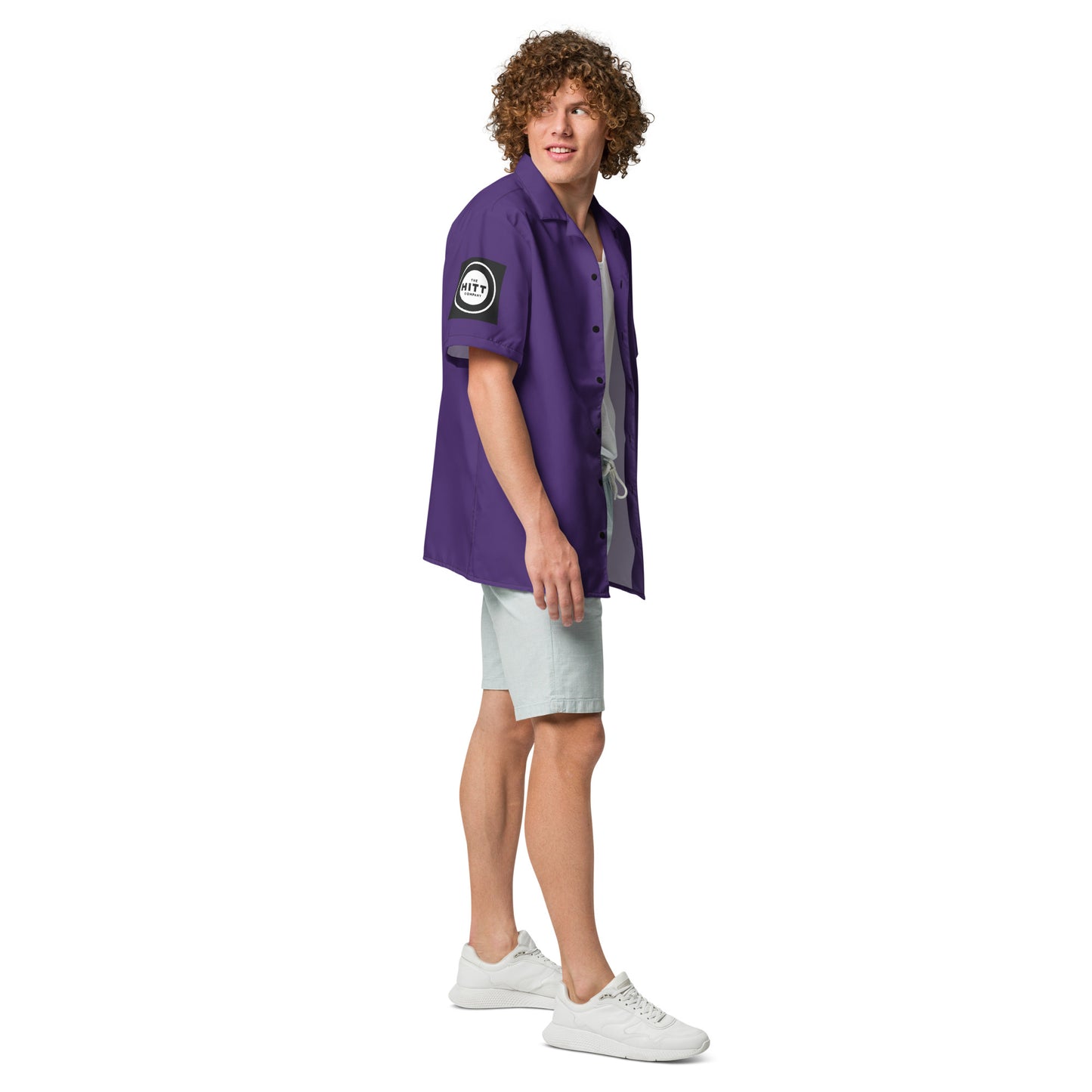 Mens Official HITT PURPLE button shirt