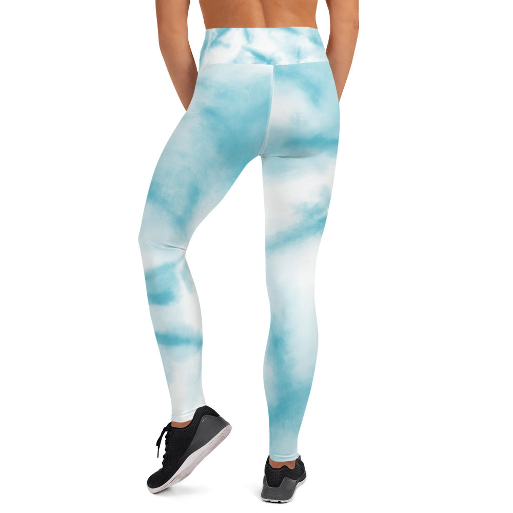 The Official HITT Yoga Leggings Blue Dye