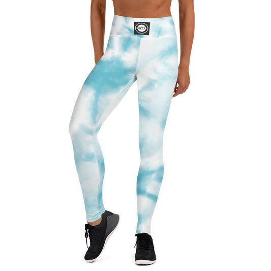 The Official HITT Yoga Leggings Blue Dye