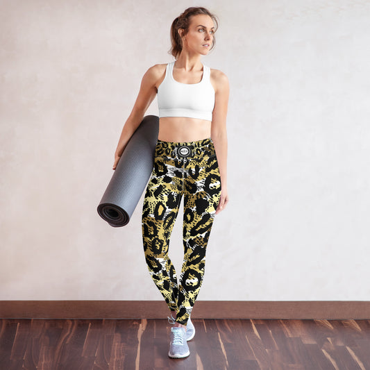 The Official HITT Yoga Leggings Leopard Print