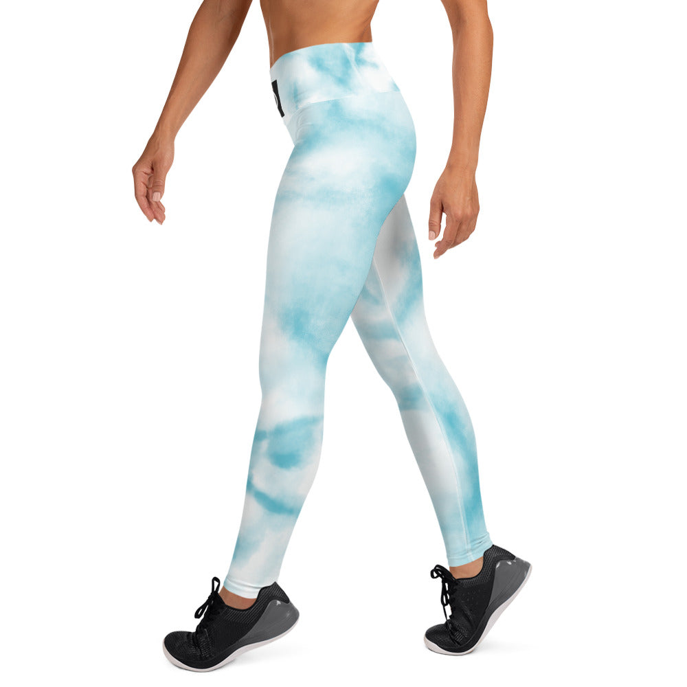 The Official HITT Yoga Leggings Blue Dye