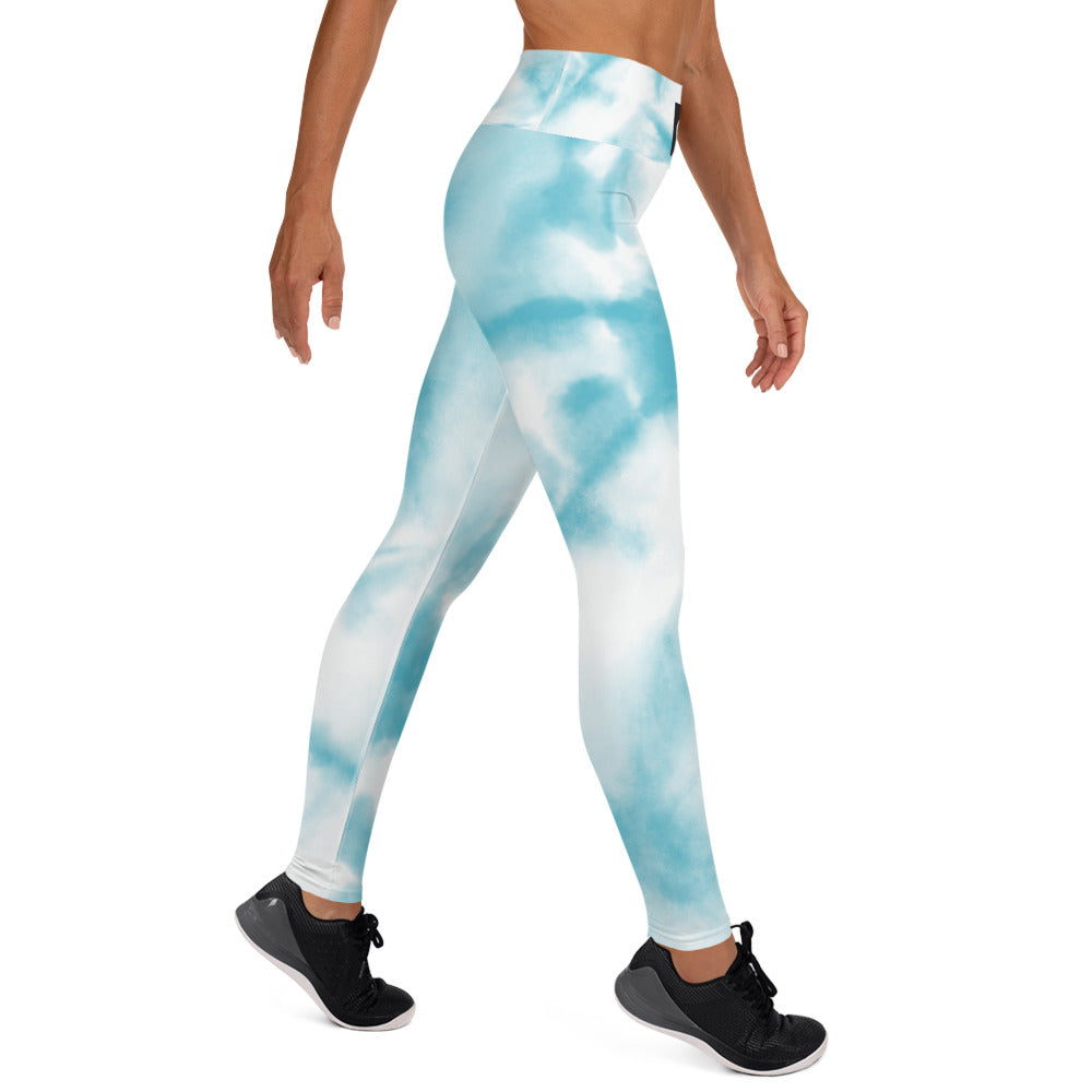 The Official HITT Yoga Leggings Blue Dye