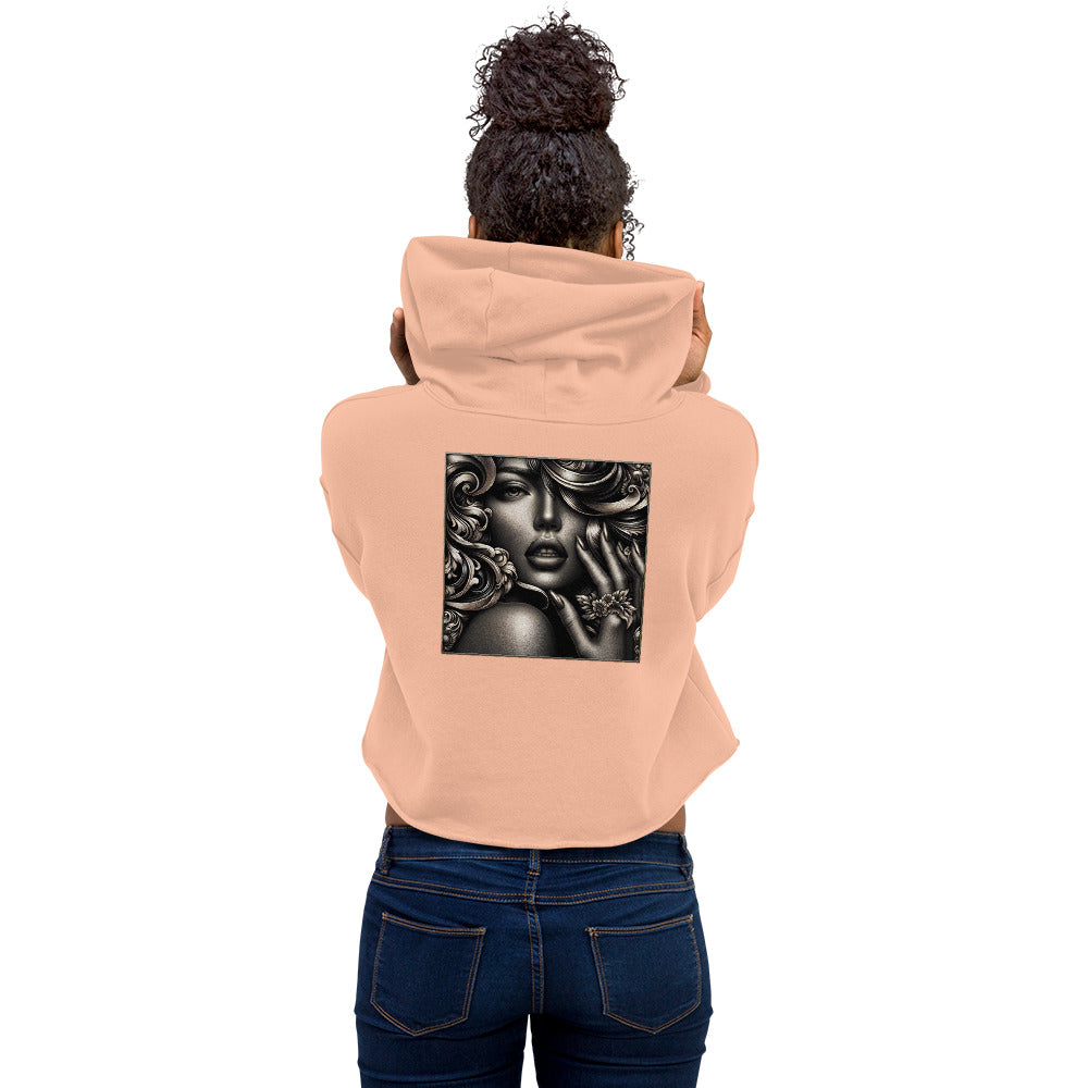 Metallic Maiden Crop Hoodie